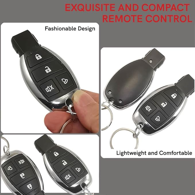 Riloer Car Alarm Device, Universal Car Alarm Device, Vibration Alarm System for 12V Car, Suitable for DC12V Cars