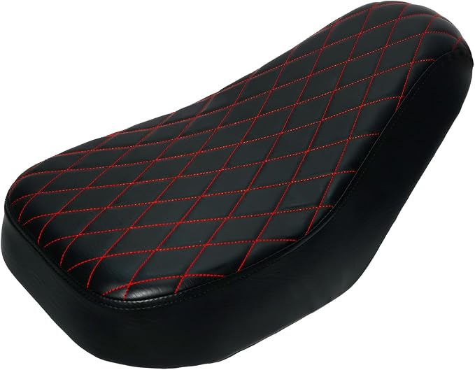 JMCHstore Red Diamond Stitch Retro Mini bike Seat for Coleman B200R B200C B200V RB200 Realtree RT200 MEGA moto B212 MAX Cushion Replacement parts