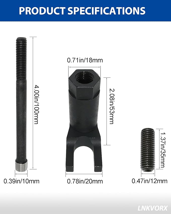 3418 Fuel Injector Removal Tool Set - Compatible with Ford 6.7L F250 F350 F450 F550 Powerstroke Diesel 2011-2018 - Diesel Injector Socket and Removal Tool Set