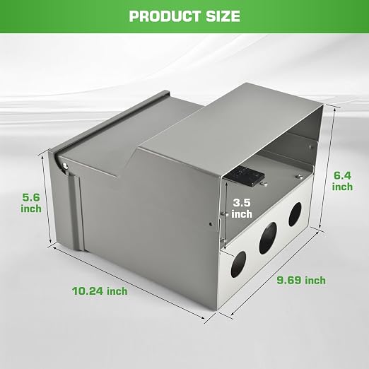 50/20 Amp RV Outlet Box with Breaker, Weatherproof Outdoor Temporary RV Electrical Panel for RV Camper Car Travel Motorhome Construction Site