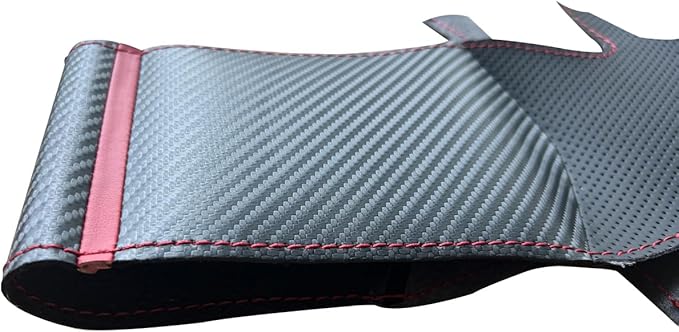Genuine Leather Carbon Fiber Steering Wheel Cover for Dodge RAM 1500 2012-2018/1500 Classic 2019-2022/2500 3500 5500 Accessories Car OEM Custom Fit Hand Stitched Interior Parts