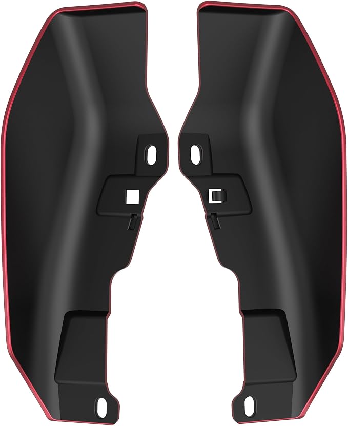 Color - Matched Mid Frame Air Deflectors Heat Shield, Perfectly Fit for Harley Touring Models 2009-2026 Velocity Red Sunglo