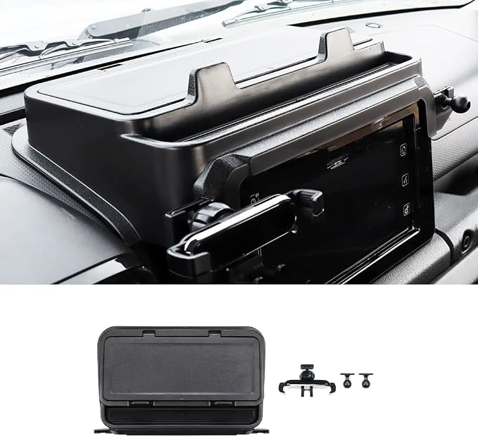 7 Inch Navigation Screen Storage Box for Suzuki Jimny JB74 JB64 2/3 Door 2019-2026, Center Console Dashboard Organizer Tray Jimny Interior Accessories ABS