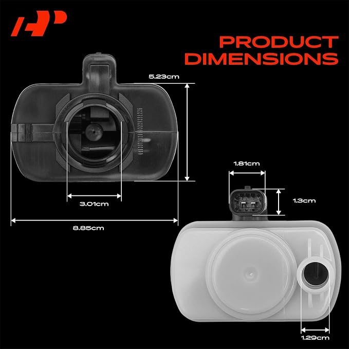 A-Premium Fuel Vapor Leak Detection Pump Compatible with Jeep Wrangler, Compass, Patriot, Liberty & Dodge Charger, Caliber & Chrysler 200, 300, Pacifica, Sebring & Ram 2500 3500, Replace# 4861962AA