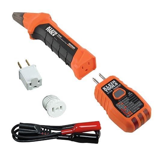 Klein Tools MM450 Multimeter & 80016 Circuit Breaker Finder Tool Kit with Accessories