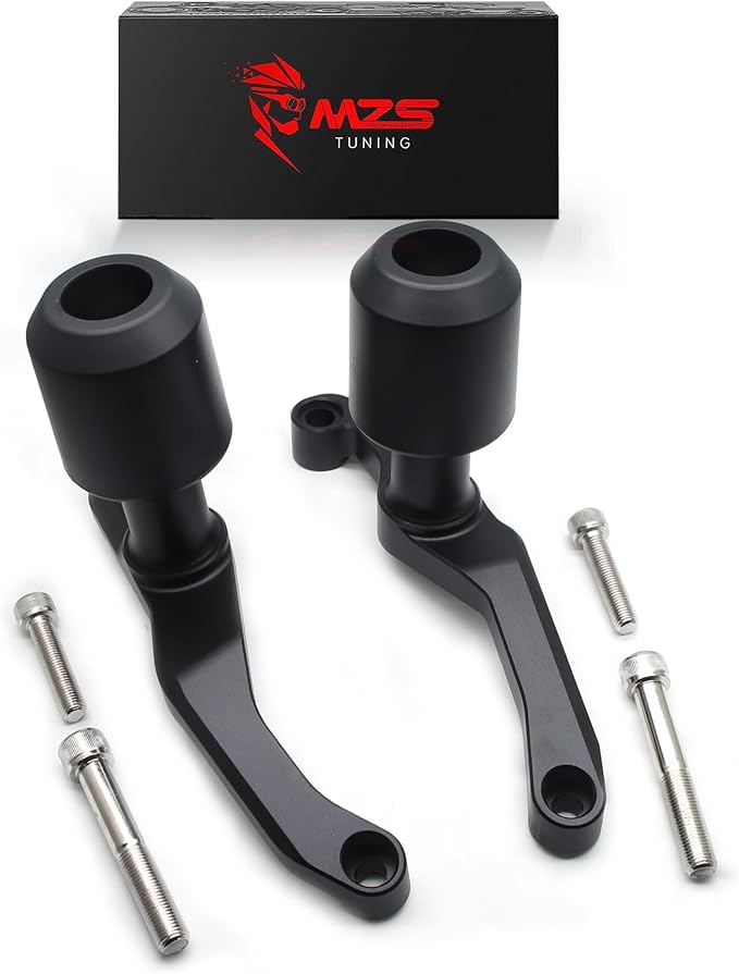 MZS Motorcycle Frame Sliders Compatible with GSX-8R GSX8R 2023-2026, Falling Anti Crash Protector Guards No Cut Kits Aluminium Black