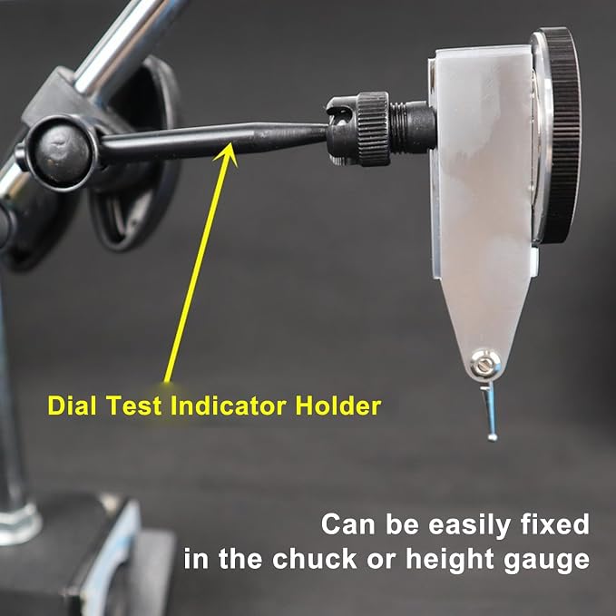 Dial Test Indicator Holder, Steel Swivel Post Holder Arm, 8x70mm, Universal Dovetail Indicator Arm, Test Indicator Height Holder Bar Attachment