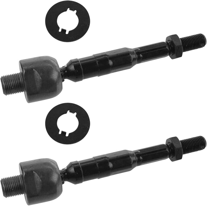 TRQ Inner Driver and Passenger Side Tie Rod Set 2 Piece Compatible with 06-11 Honda Civic EX GX LX DX 09-11 Honda Civic LX-S EX-L