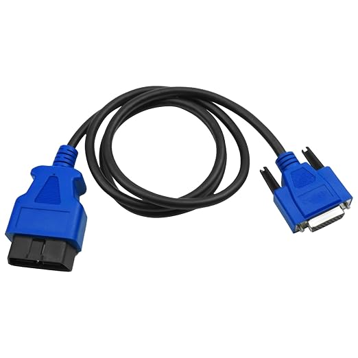 493113 OBD2 Cable Adapter 16 Pin Fit for Nexiq USB Link 2 & Nexiq USB Link 3 Fits for J1962 Vehicles Ford GM Dodge Volvo Mack Isuzu Hino ETC Replacement for 493113