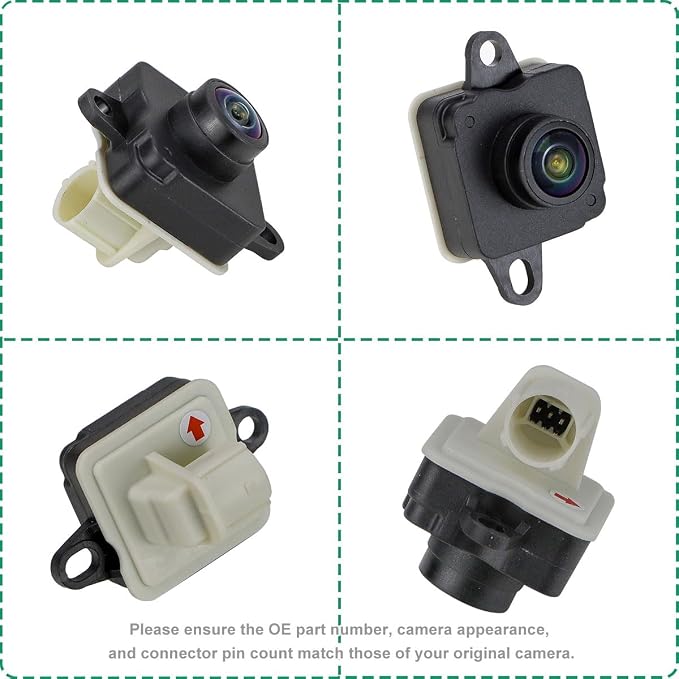 68505325AA Rear View Camera Replacement for Alfa Romeo Giulia 2017-2024 & Giulia Quadrifoglio 2017-2022, OE Backup Cam Replaces 00505383650 68300393AA 00505620950 AR1960100 by GreenYi