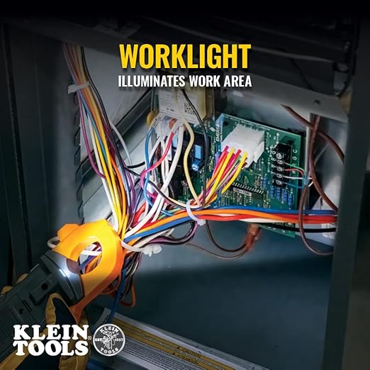 Klein Tools CL445 HVAC Clamp Meter + Klein Tools 69409 Line Splitter