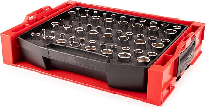 TEKTON 3/8 Inch Drive 6-Point Socket Set, 57-Piece | SHD91700