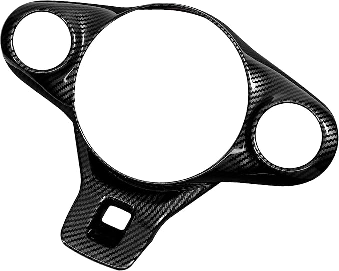 Steering Wheel Button Panel Cover Interior Steering Handle Button Frame Protective Cover Compatible with Kia Soul 2020-2025 Accessories (Carbon Fiber Style)