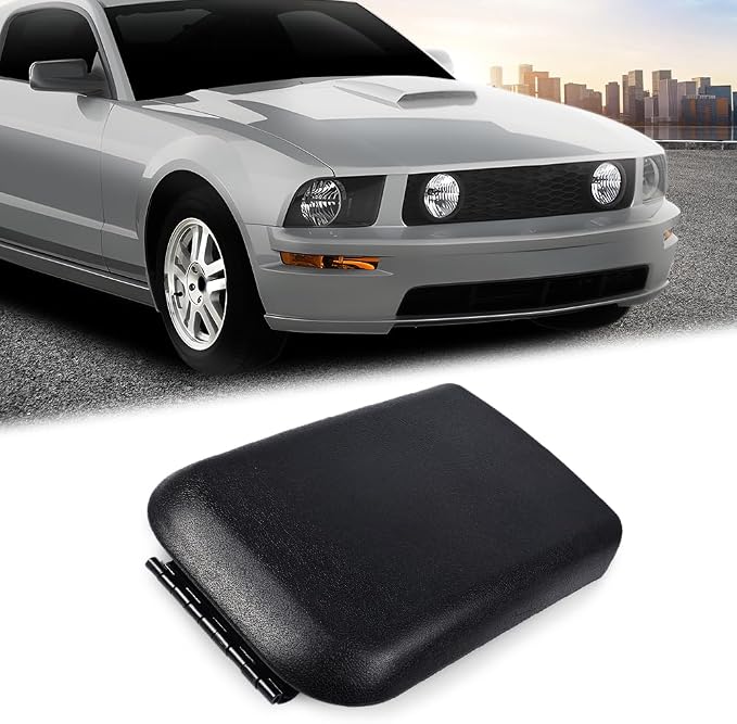ANDPLAY Center Console Armrest Lid w/Latch Black Replacement Compatible with 2005 2006 2007 2008 2009 Ford Mustang 5R3Z-6306024-AAC, 5R3Z6306024AAC