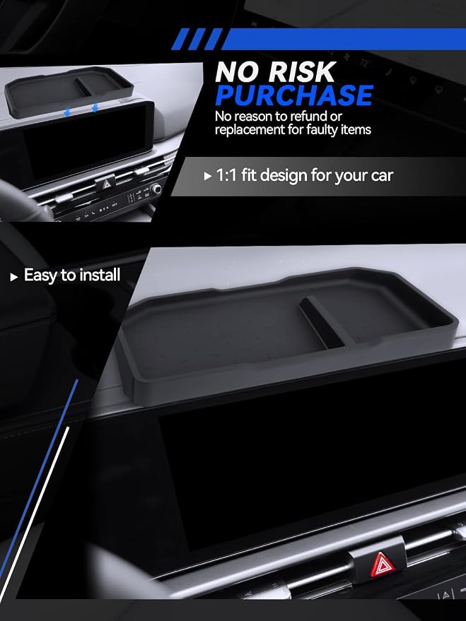 for NQ5 Dashboard Console Organizer 2026 Sportage NQ5 Accessories Behind Screen Organizer Storage Box Console Dash Tray