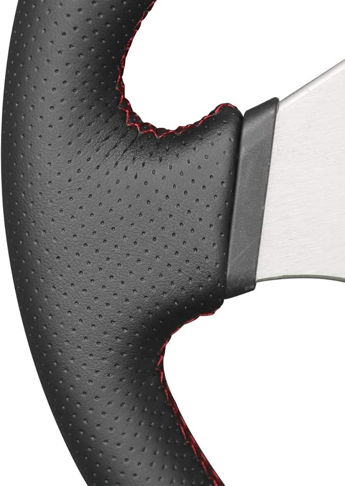 MEWANT Car Steering Wheel Cover for Mitsubishi Lancer Evolution 8 VIII 2003-2004 / Lancer Evolution 9 IX 2005-2006 Customized Hand Stitch