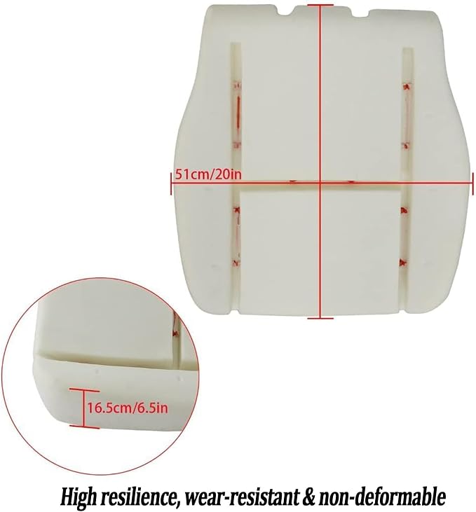 GXARTS Cloth Front Driver Bottom Replacement Seat Cover & Foam Cushion Fit for Chevy Silverado Tahoe Suburban Avalanche GMC Yukon Sierra 1500 2500HD 3500HD 2007 2008 2009 2010 2011 2012 2013 2014