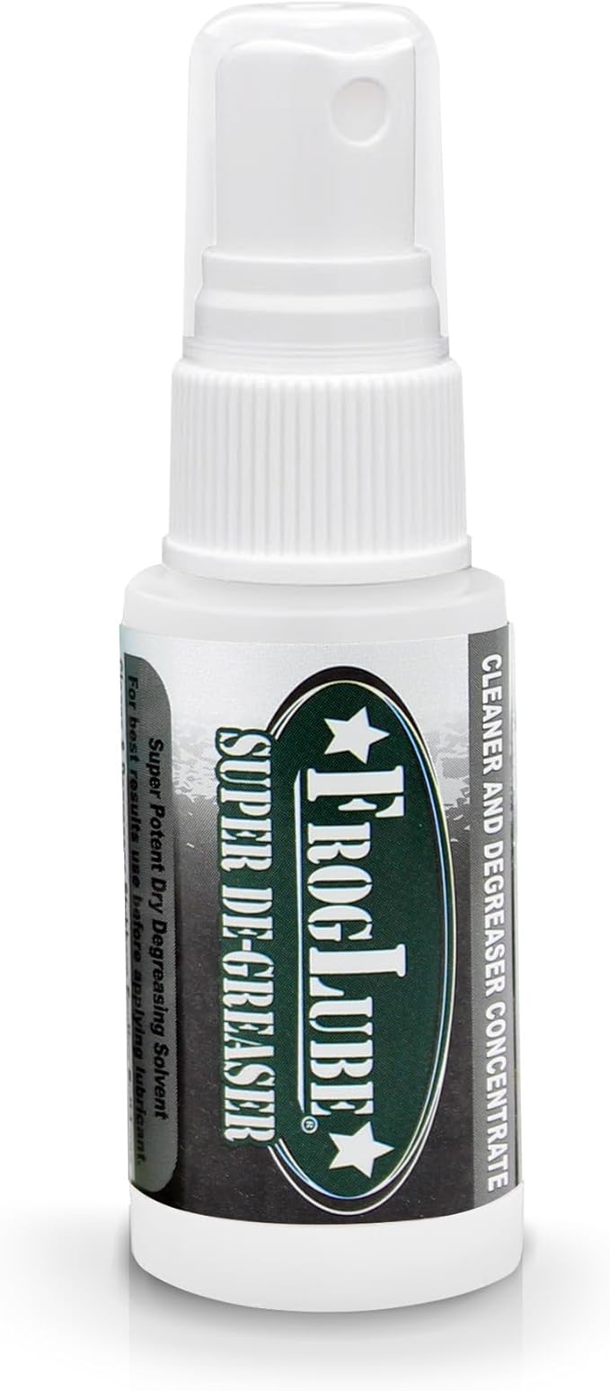 Frog Lube Super Degreaser – Concentrated Gun Cleaner Spray – Heavy Duty, Non-Toxic Gun Cleaning Solvent for Carbon, Copper, Fouling & Lead – Formulated by Retired Navy Seal