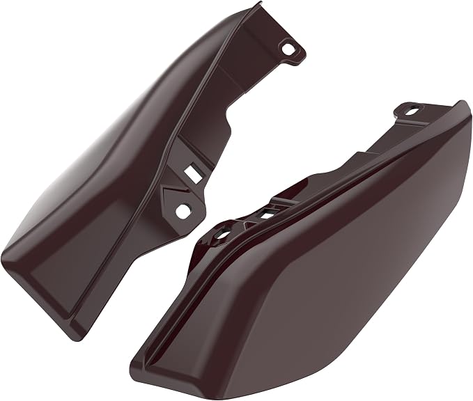 Color - Matched Mid Frame Air Deflectors Heat Shield, Perfectly Fit for Harley Touring Models 2009-2026 Billiard Burgundy