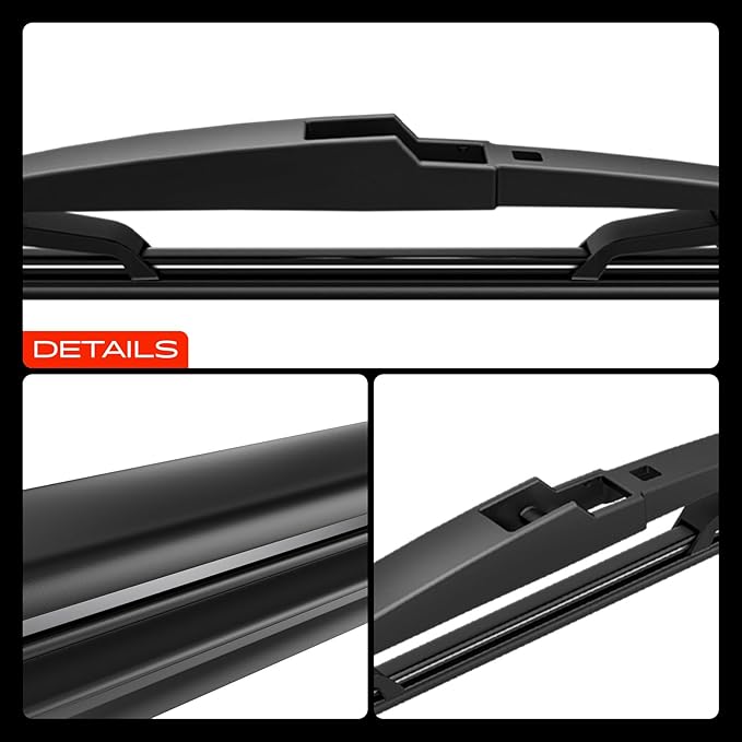 A-Premium 26"+16"+12" Windshield Wiper Blades Compatible with Mazda 5 2006-2017 - Front Rear Wipers Blade Set for Hook/RL2 Arm Connector, with Wear Indicator & Towel (Pack of 3)