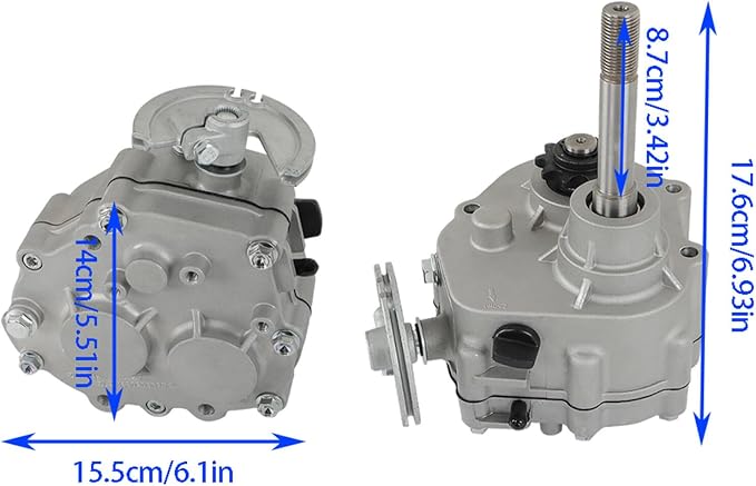 Go Kart Forward Reverse Gear Box Kit Replacement for 2HP-13HP Engine 30 Series 2300rpm Torque Converter 35 Chain 12T and 40/41 Chain 10T Go Karts Accessories 212cc