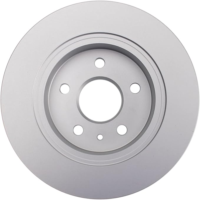 TRQ Rear Brake Rotor Set G Coated Solid Compatible with 2017-2023 Chevrolet Bolt EV 2022-2023 Bolt EUV 2016-2019 Cruze Volt