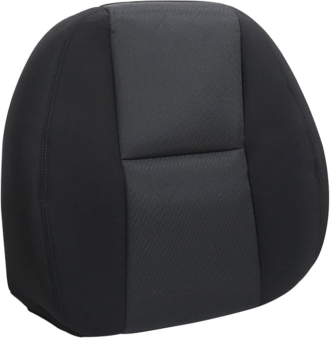 GXARTS Driver Side Bottom & Top Lean Back Replacement Cloth Seat Cover #19C Black Fit for Chevy Silverado Avalanche Suburban Tahoe GMC Sierra Yukon 2007 2008 2009 2010 2011 2012 2013 2014