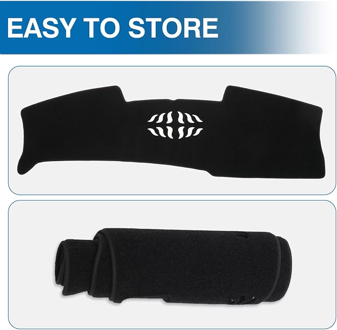 KUST Black Dash Cover Compatible with Hyundai Tucson 2025 2026 (Without HUD) (Only fits for 12.3 Inch Touch Screen Dashbaord) Dashboard Cover Accessories for Tucson Center Console Sunshield Protector