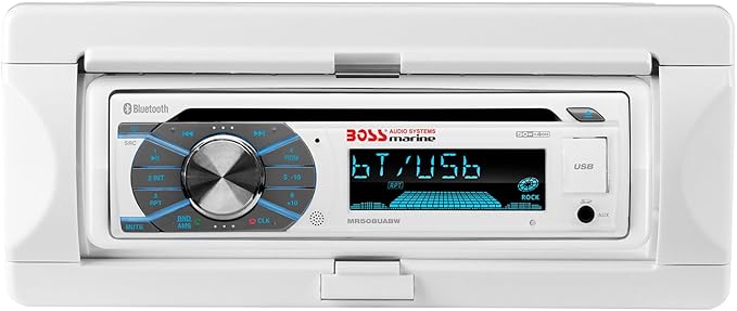 BOSS Audio Systems Marine Radio + Radio Cover