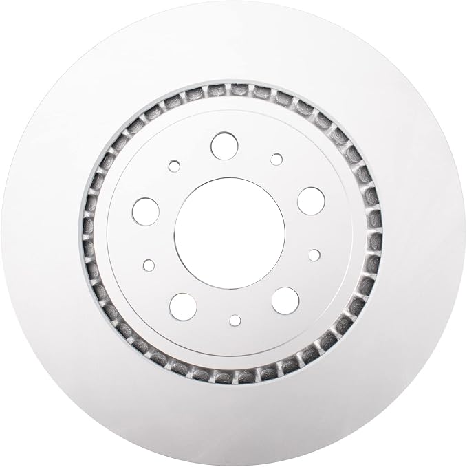 TRQ Rear Brake Rotor Set G Coated Vented Compatible with 2003-2014 Volvo XC90