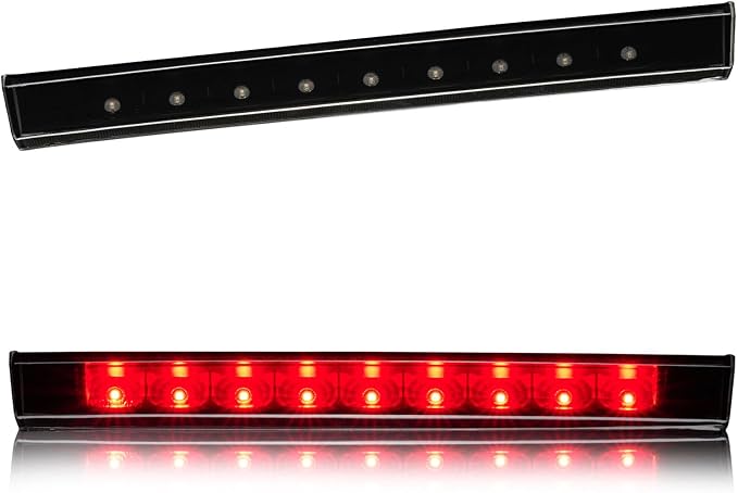 Third 3rd Brake Light LED for 2013-2018 Toyota Rav4, High Mount Rear Brake Lights Assembly for 2010-2019 Lexus GX460, Waterproof Center Cab Lamp Stop Light (Black)