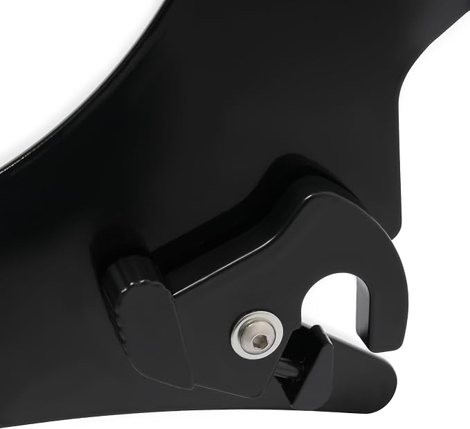 ALMULOO Detachable Motorcycle Backrest Sissy Bar Compatible with 2009-2024 Harley Touring Road King CVO Street Glide Electra Glide Road Glide Ultra Limited, 22" Black
