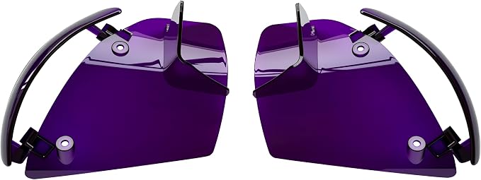 Side Wings Wind Air Deflector Fairing Fit for Harley 2024-2026 CVO Road Glide ST FLTRXSTSE 2024-2026 Road Glide FLTRX 2023-2025 CVO Road Glide FLTRXSE (Purple)