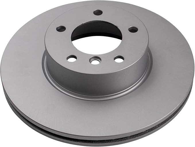 TRQ Front Brake Rotor Set Coated Compatible with 07-16 BMW 328i 09-18 328i xDrive 13-18 320i 13-18 320i xDrive 13-16 X1 without Blue Painted Calipers
