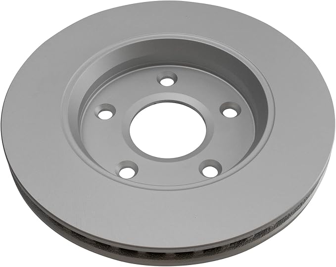 TRQ Front Brake Rotor Set G Coated Vented Compatible with 2008-2016 Dodge Grand Caravan 2009-2013 Journey 2012-2015 Ram C/V 2008-2016 Chrysler Town and Country 2009-2014 Volkswagen Routan
