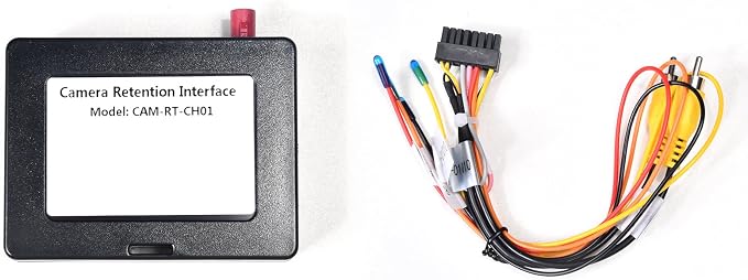 dasaita Factory Adapter for Jeep Wrangler Renegade 2018 Up and RAM 2019 Up Factory Camera Retention Interface Factory Video Signal Adapter Camera