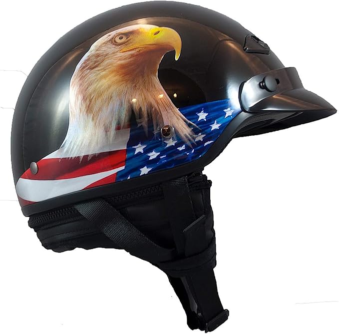 LS2 Helmets Bagger Motorcycle Half Helmet