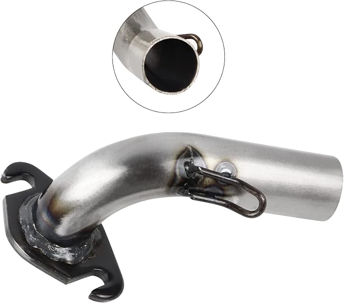 FLYPIG Exhaust W/Expansion Chamber For Honda DIO50 AF18 AF24 AF27 AF28 AF30 Dio Exhaust System Muffler Pipe Elite Sym 50 (Dio SA50 SR50 SK50 SYM DD50 Arnada 50 Dio 50 DD50 Jolie 50)