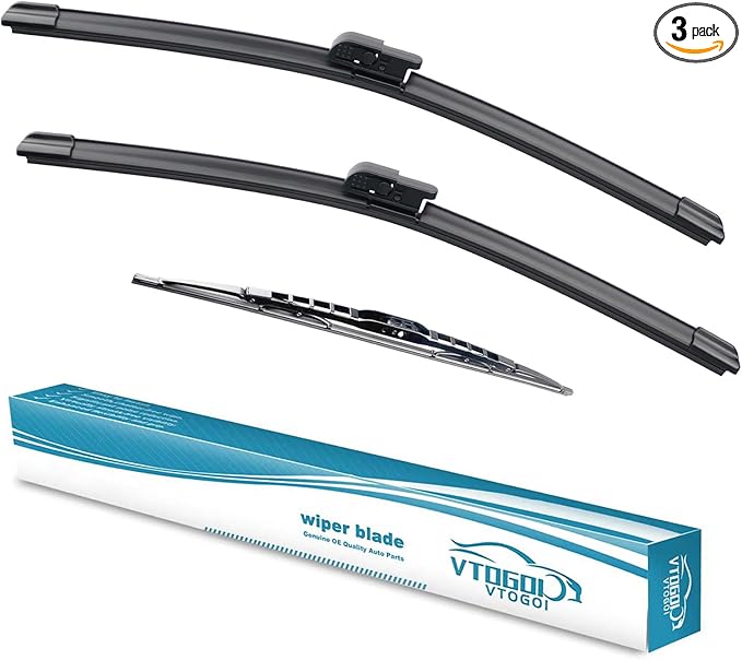 OEM Windshield Wiper Blades Replacement for Land Rover Range Rover L322 2002 2003 2004 2005 2006 2007 2008 2009 2010 2011 2012, Modified & Upgraded Wipers Set 26"+26"+18" (Pack of 3)