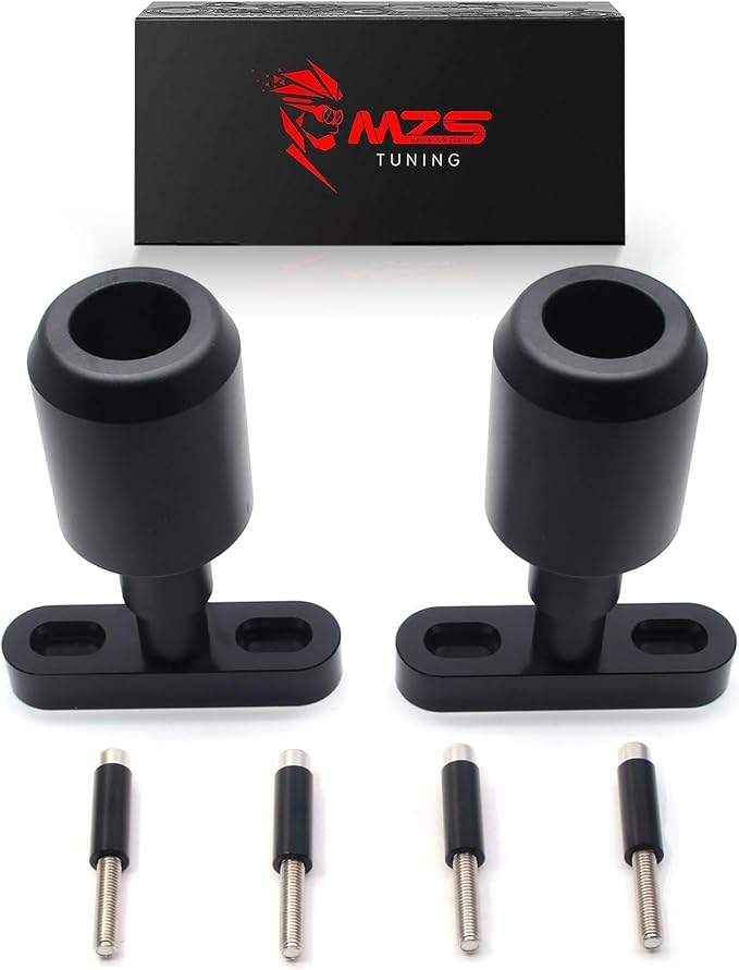 MZS Motorcycle Frame Sliders, Falling Anti Crash Protector Guards Fall Protection No Cut Kits Black Compatible with 401 Models 2018-2023