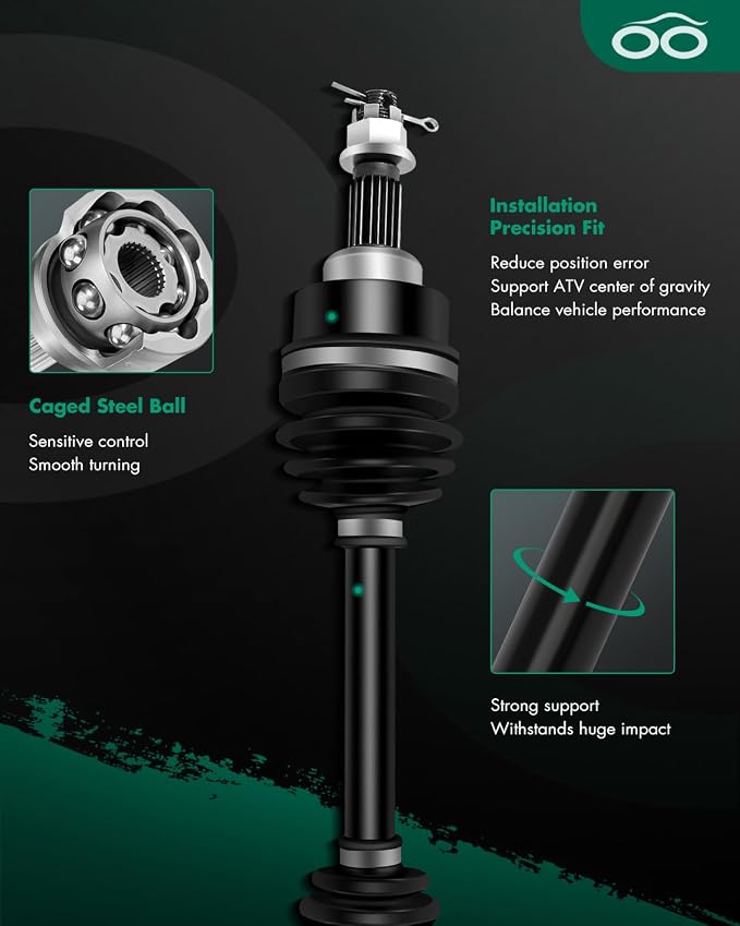 SCITOO ‎44220-HP5-601 Front Left Right Axle Shaft Assembly for Honda Rancher 420