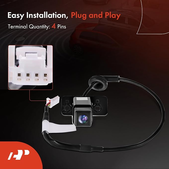 A-Premium Rear View Backup Camera Compatible with Nissan | Parking Camera for 2011 2012 2013 2014 Juke - Replace# 284421KA0B