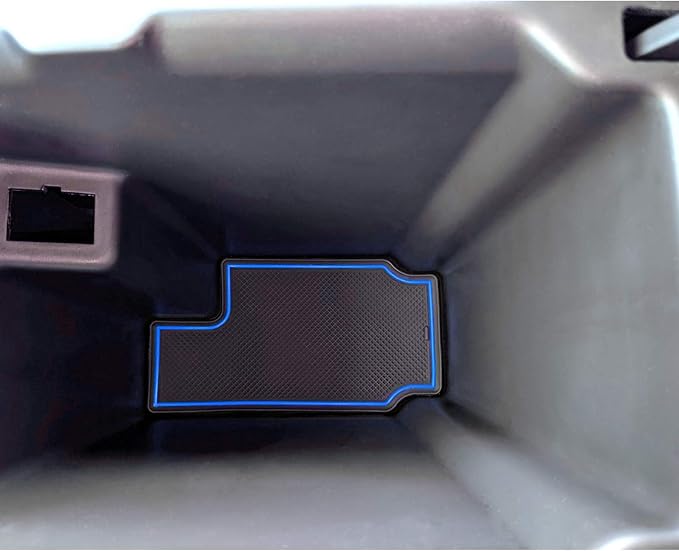 JDMCAR Custom Liner Accessories (Blue Trim) and Center Console Cover Compatible with 2015-2022 Chevy Colorado/GMC Canyon