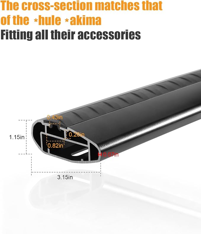 KINGGERI 330lb Lockable Roof Rack Cross Bars Compatible with BMW X3 G01 2018-2026 with Flush Side Rails, Heavy Duty Rooftop Aluminum Roof Rails Crossbars Cargo Anti-Theft Luggage Accessories