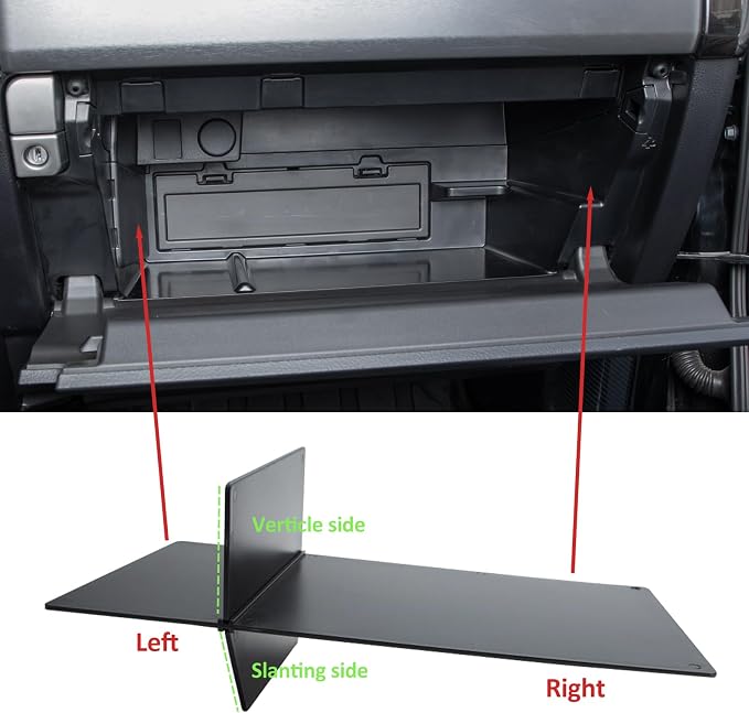 JDMCAR Glove Box Organizer and Gear Shift Organizer Tray Compatible with Toyota 4Runner Accessories 2010-2024