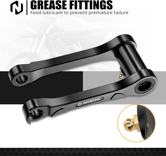 NICECNC Motorcycle Lowering Link Aluminum Compatible with Yamaha YZ125 2006-2024 YZ125X 2020-2023 YZ250 2006-2024 YZ250X 2016-2023 WR250F 2006 WR450F 2006,See Fitment