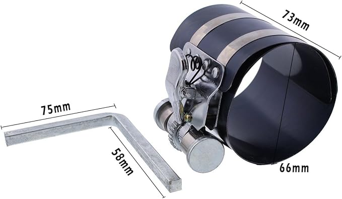 MMonDod Car Engine Piston Ring Installer Removal Kit - Piston Ring Compressor 2 1/8" to 7" & Adjustable Piston Installer Plier