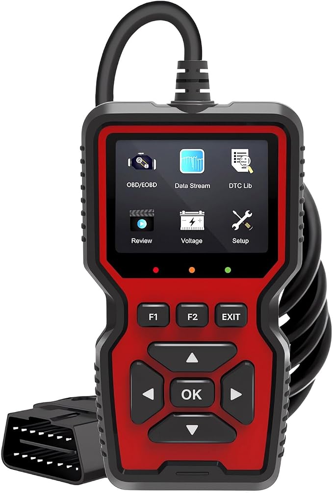 Yourkar OBD2 Scanner Diagnostic Tool, Code Reader OBD II Scanner with Reset & Live Data, Professional Check Engine Fault Code Reader I/M Readiness for OBD2 Cars, Car Accessories