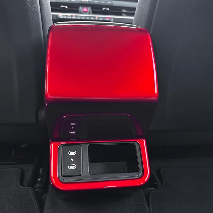 YOUTOOCAR Rear AC Vent Cover Compatible with Kia K4 2025-2026 Accessories (Red)