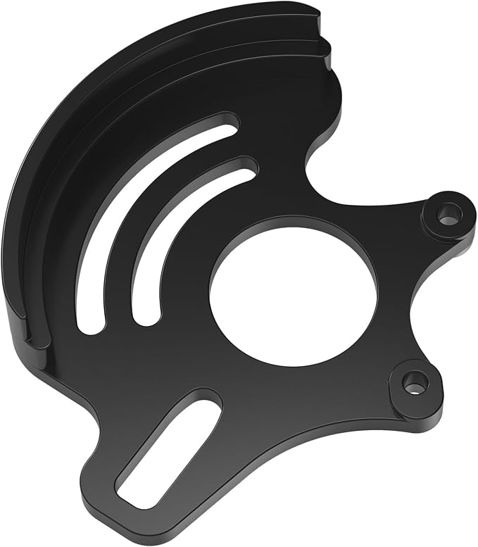 NICECNC Rear Caliper Bracket Disc Brake Guard 11mm Aluminum Compatible with Yamaha YFZ450R 2009 2010 2011 2012-2022, Black